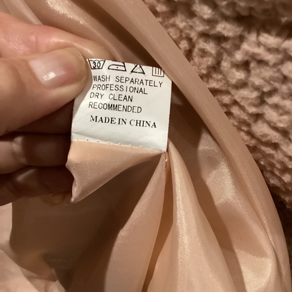 Pink Sherpa Blazer Coat - Picture 9 of 13